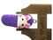5 34mm Purple Bunny Rabbit Slipper Polymer Clay Miniature Slipper Charms